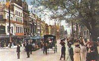 Painting of Collins St Melbourne Australia in 1901