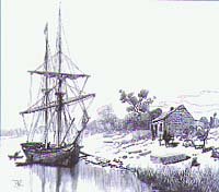 Sailing Ship at Melbourne Australia